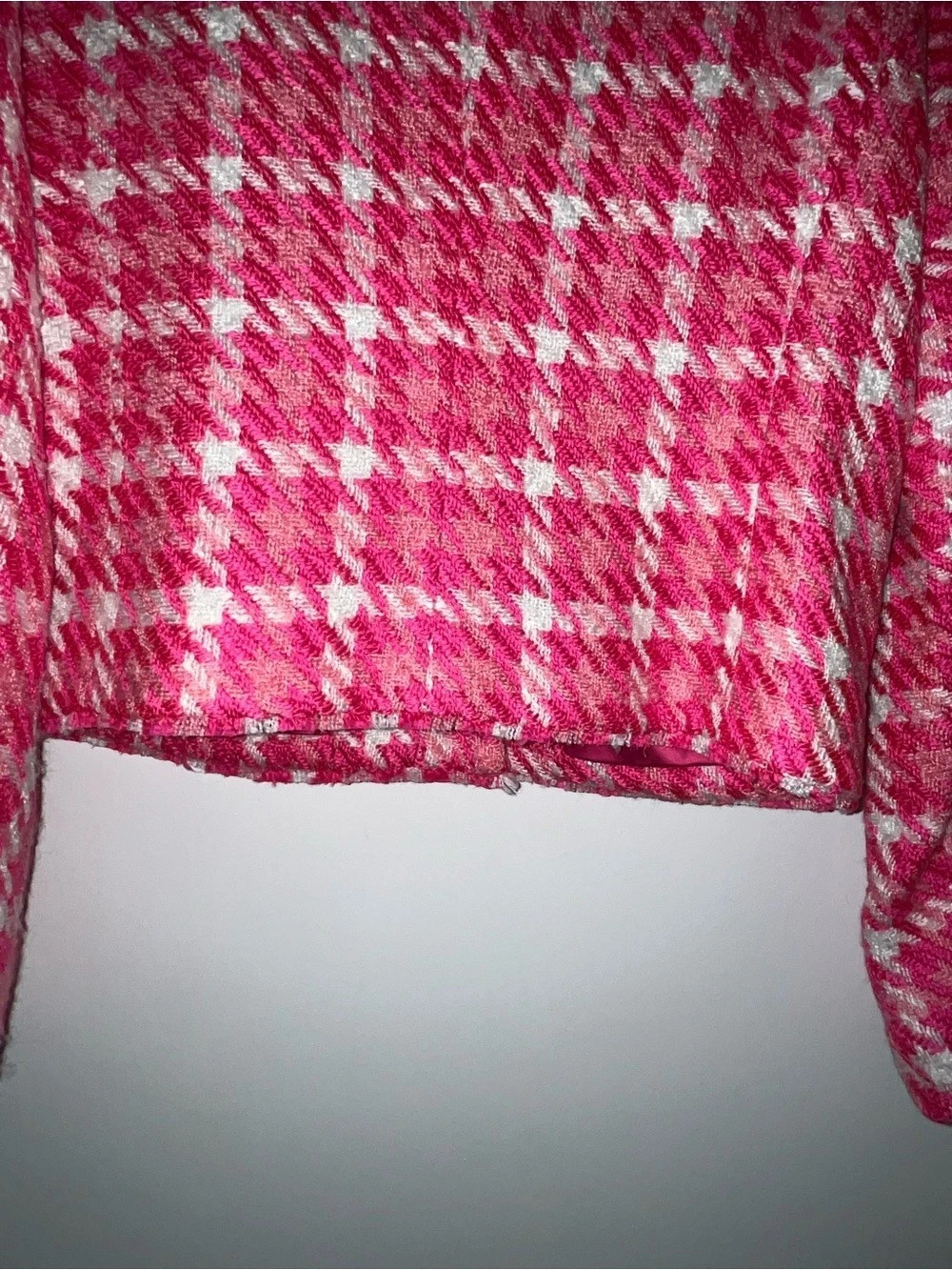 Generation Love Kristen Tweed Jacket Pink & White Small - Picture 11 of 13